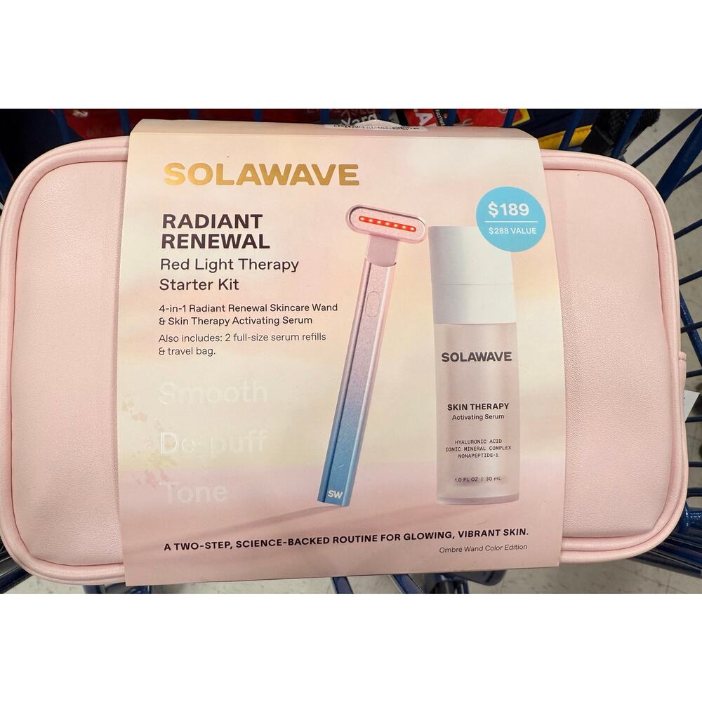 Solawave 4-in-1 Skincare Wand & Activating Serum Kit